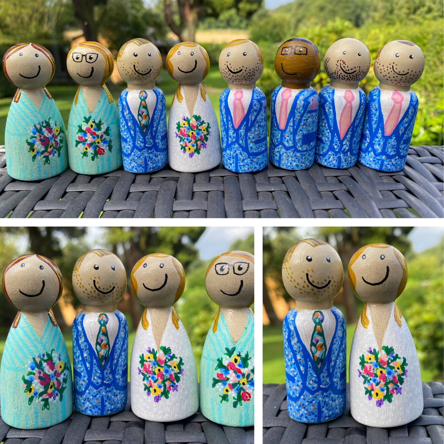 8 Peg Doll Set – A Full House of Memories