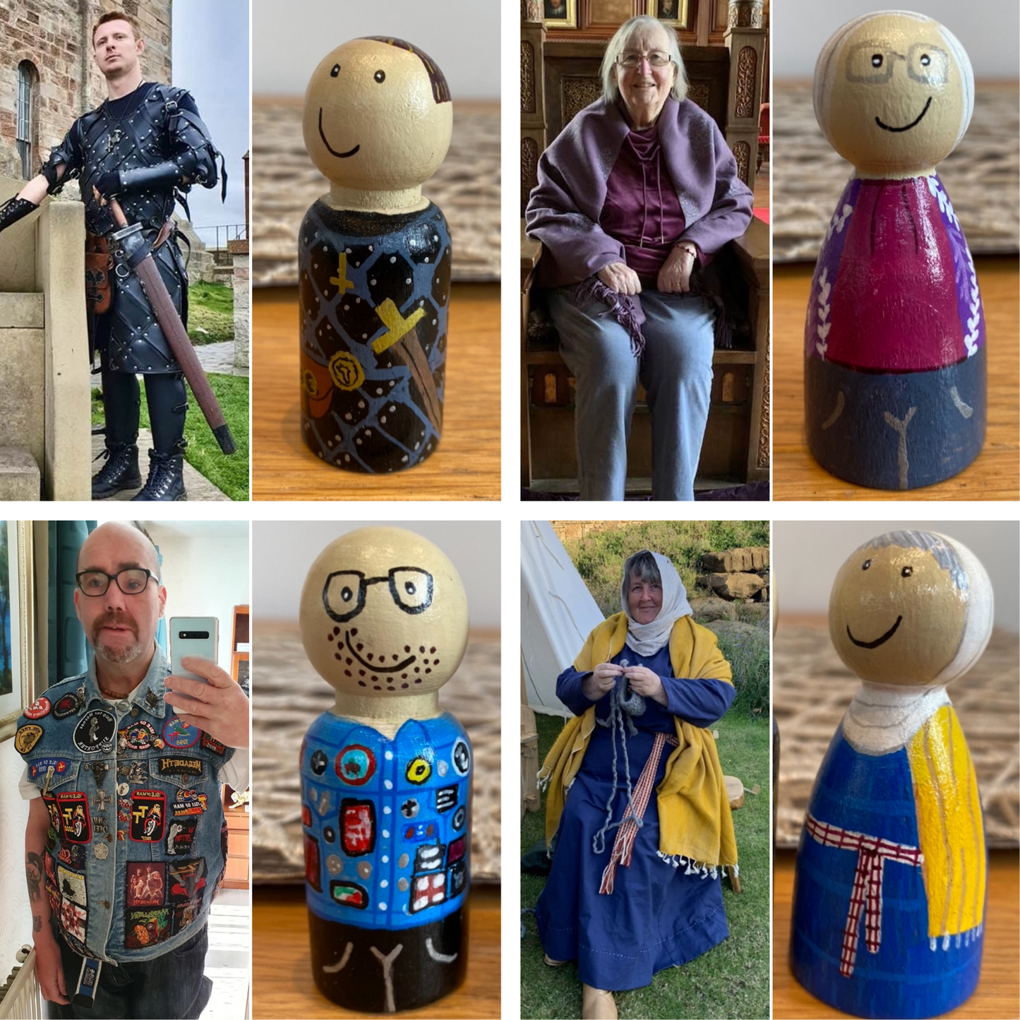 1 Peg Doll – Hand-Painted & Personalised from Your Photos