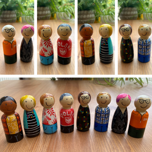 8 Peg Doll Set – A Full House of Memories