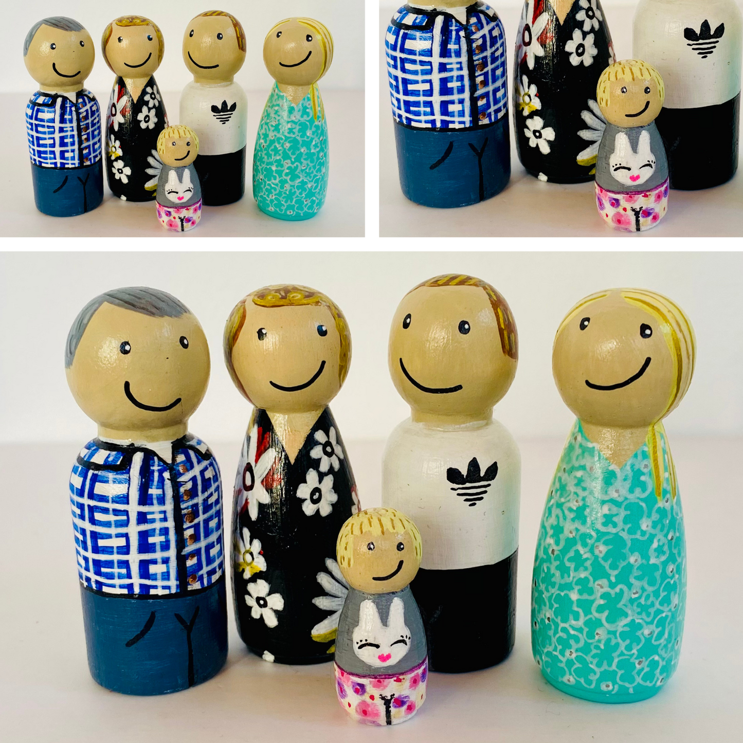 5 Peg Doll Set – Big Love in Miniature