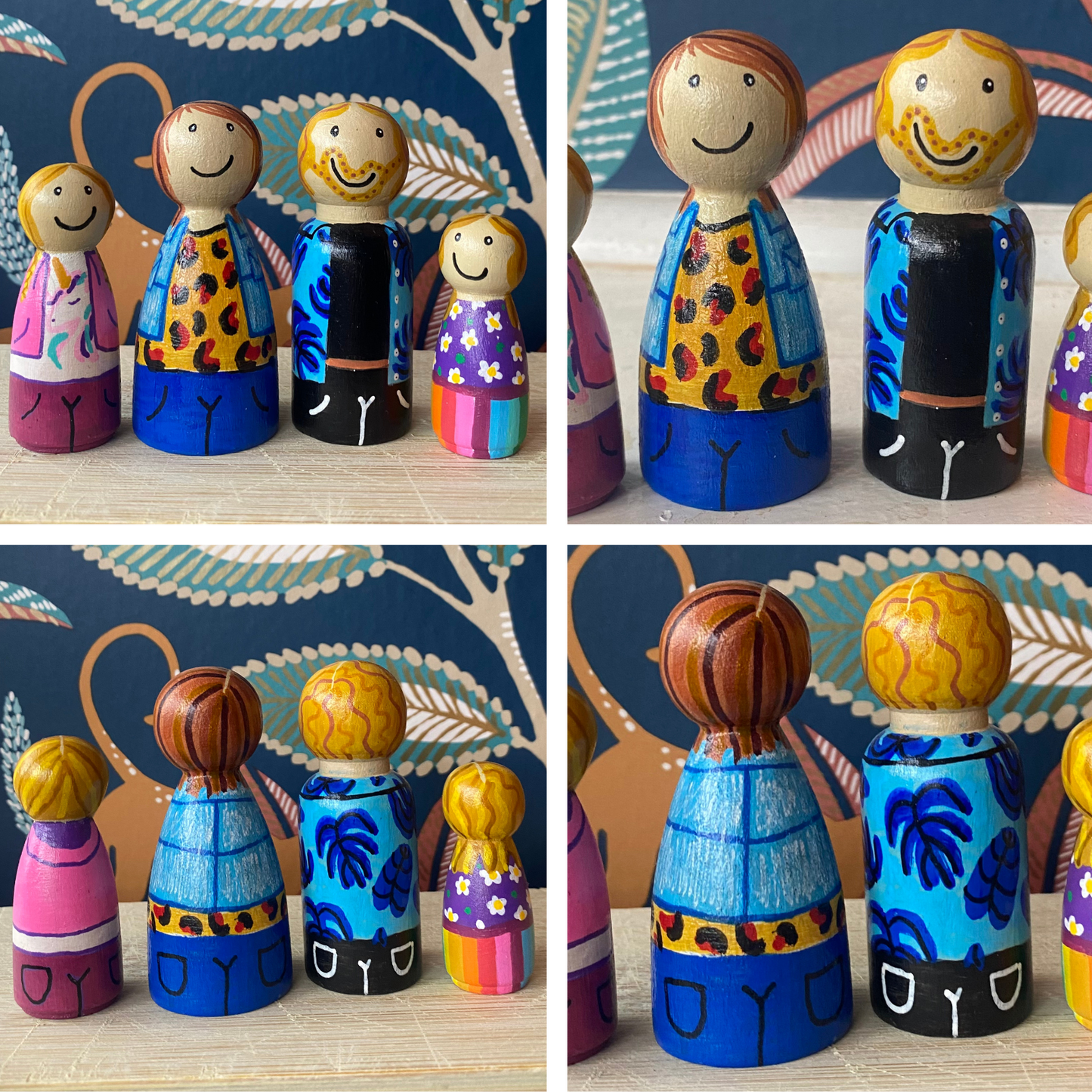 4 Peg Doll Set – The Classic Family Keepsake