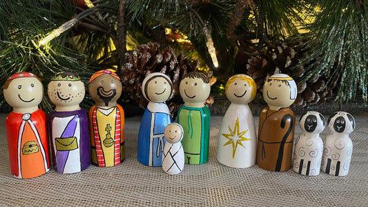 Nativity Peg Doll Set