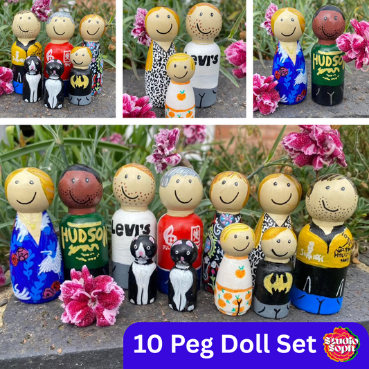 10 Peg Doll Set – Every Member Counts