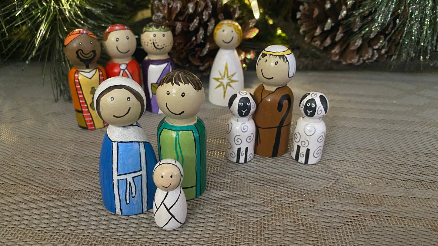 Nativity Peg Doll Set