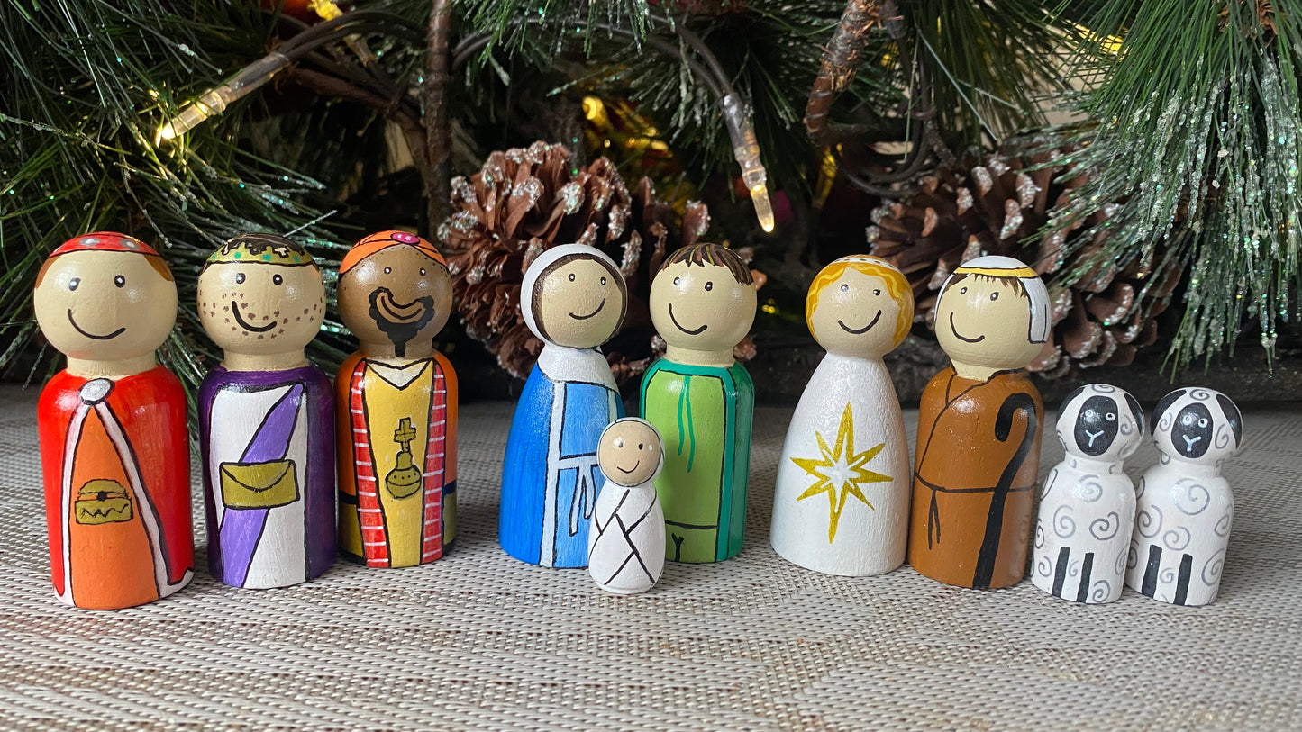 Nativity Peg Doll Set